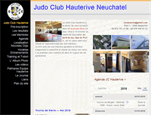 Tablet Screenshot of judo-hauterive.ch